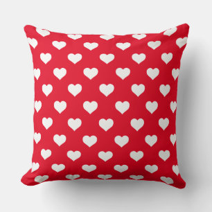 Cojín decorativo Rojo Corazones de Polka