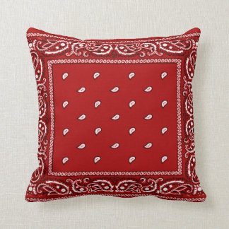 Cojín decorativo Rojo de Bandana