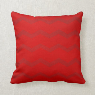 Cojín decorativo - rojo de Chevron