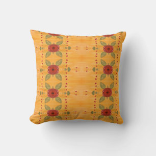 Cojín Decorativo Rojo de oro y granero