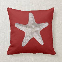 Cojín decorativo Rojo de Playa Náutica Starfish