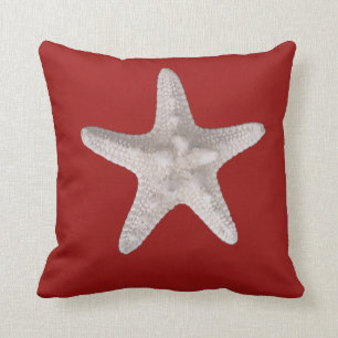 Cojín decorativo Rojo de Playa Náutica Starfish