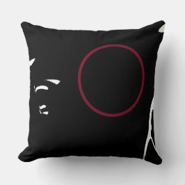 Cojín decorativo rojo del círculo