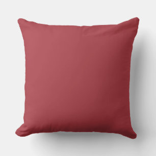 Cojín Decorativo Rojo Escarlata Intenso / Color Sólido Carmesí Malh