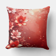 Rojo Floral Festivo