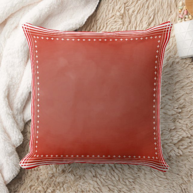 Cojín Decorativo Rojo Inspirado en Danés (Manta)