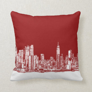 Cojín Decorativo Rojo intrépido de Nueva York