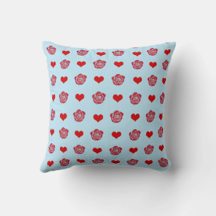 Cojín Decorativo Rojo Lindo Acogedor Moderno Romántico Chic Elegant