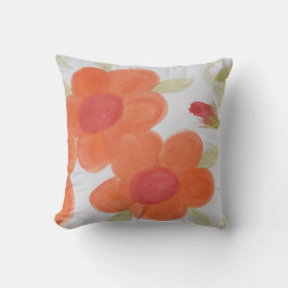 Cojín Decorativo Rojo naranja y verde menta