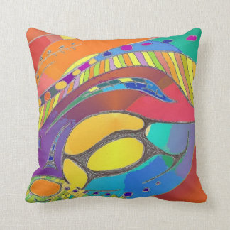 Cojín Decorativo Rojo orgánico intrépido del amortiguador