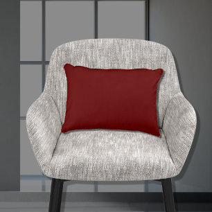 Cojín Decorativo Rojo Oscuro Burgundy Básico Color Sólido 11x16
