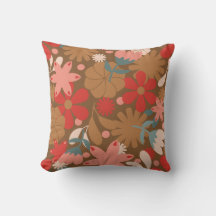 Rojo Retro Floral Vintage
