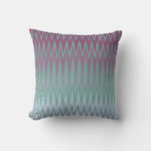 Cojín Decorativo Rojo Verde Azul Bebé zigzag ondulado chevron