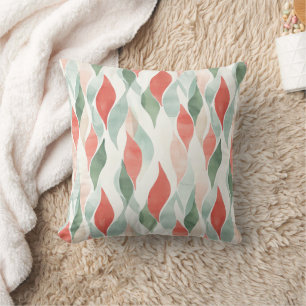 Cojín Decorativo Rojo Verde Crema Menta Blanco Navidad