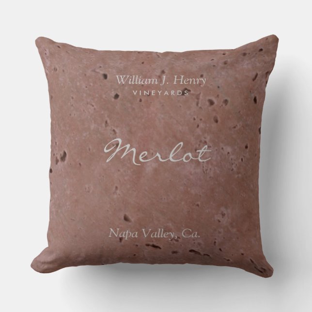 Cojín decorativo Rojo Vineyard (Anverso)