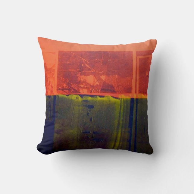 Cojín Decorativo Rojo y azul (Anverso)