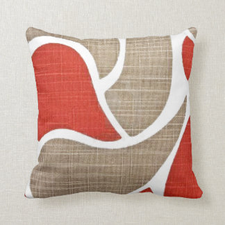 Cojín Decorativo Rojo y beige
