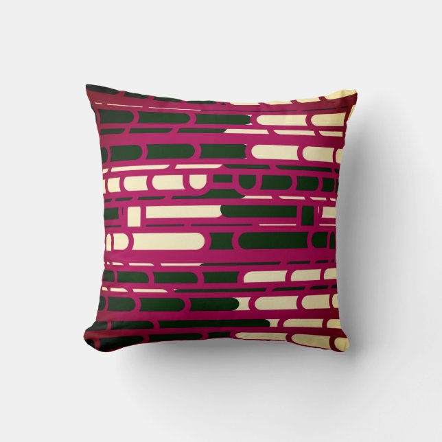 Cojín Decorativo Rojo y negro (Anverso)