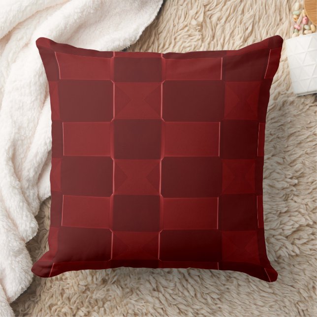 Cojín Decorativo Rojo y tonos de Rojo (Manta)