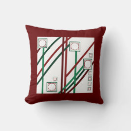 Cojín Decorativo Rojo y Verde