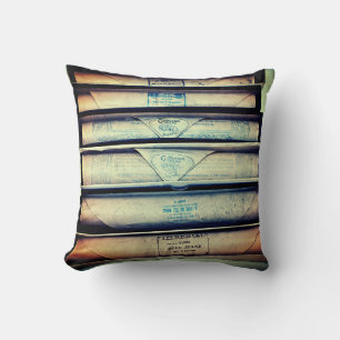 Cojín Decorativo Rollo de piano de papel antiguo