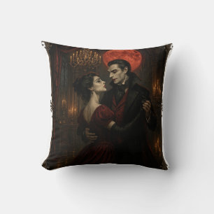 Cojín Decorativo Romance del vampiro gótico   Pillow de doble cara