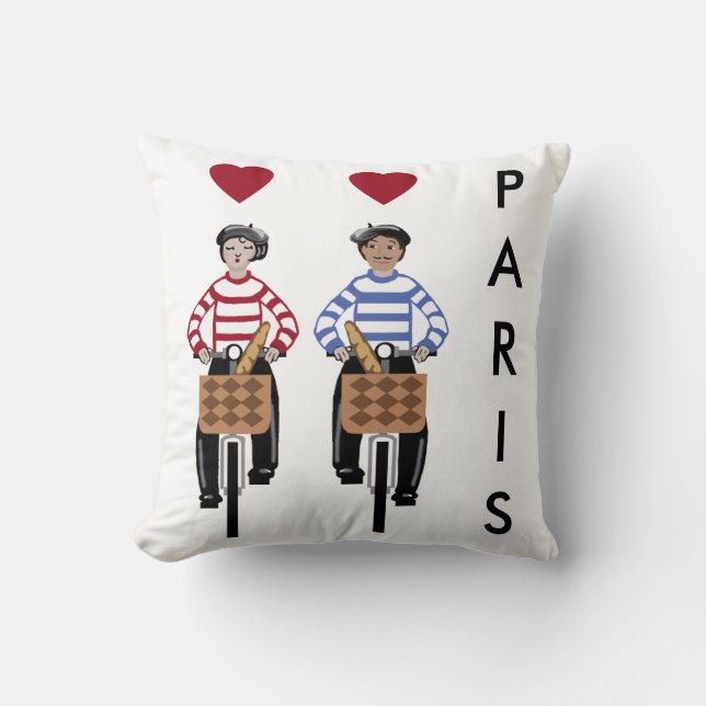 Cojín Decorativo Romance en París (Anverso)