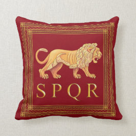 Cojín decorativo romano del león