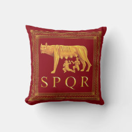 Cojín decorativo romano del lobo de Capitoline