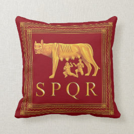 Cojín decorativo romano del lobo de Capitoline