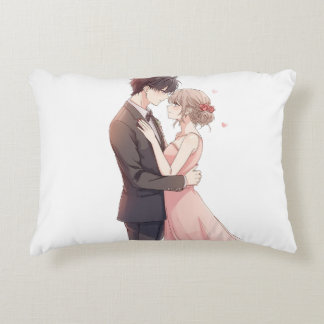 Cojín Decorativo Romantic Anime Couple Embrace T-Shirt