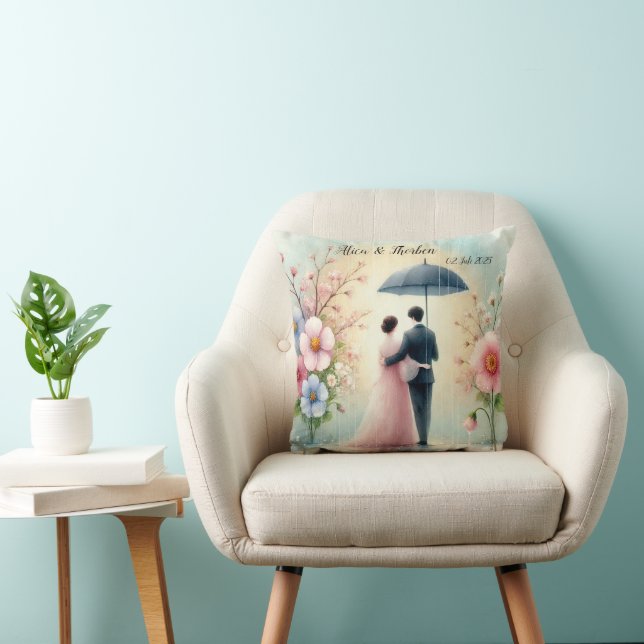 Cojín Decorativo Romantic Wedding pastell Nr.2 (Silla)