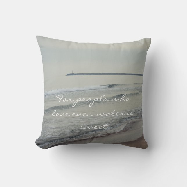 Cojín Decorativo Romantic winter seascape (Anverso)