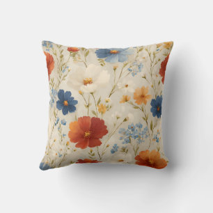 Cojín Decorativo Romántico Chic Floral Botánico Vintage