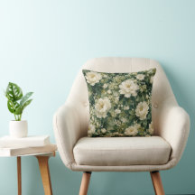 Romántico floral verde bosque Bloom decoración par