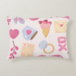 Cojín decorativo romántico mono
