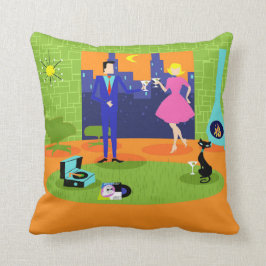 Cojín decorativo romántico retro de los pares de