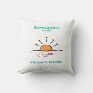 Cojín Decorativo Romazzino Cerdeña Bienvenido Al Paraíso Lujo