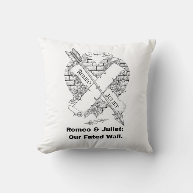 Cojín Decorativo Romeo and Juliet T-Shirt (Anverso)