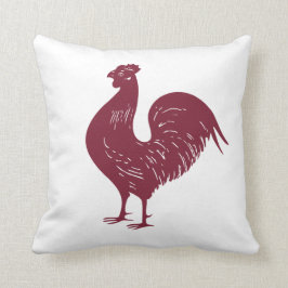 Cojín Decorativo Rooster Rojo