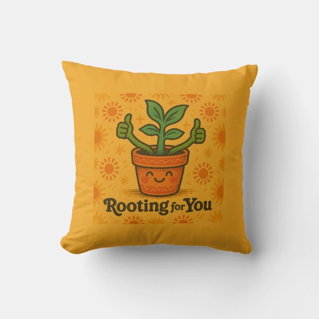 Cojín Decorativo Rooting for You (Anverso)