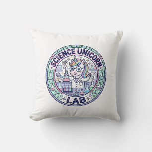 Cojín Decorativo Ropa de Apparel lista para POD Unicorn Science Uni