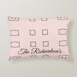 Cojín Decorativo Ropa de cama geométrica minimalista personalizada