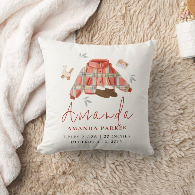 Cojín Decorativo Ropa De Invierno Tapada Nursery Estadísticas De Na (Manta)