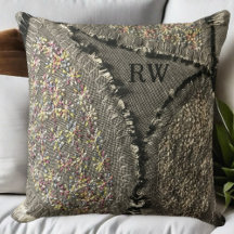 Ropa impresa gris monogramo apariencia grunge flor