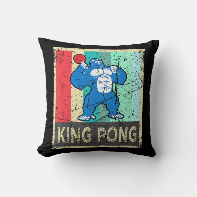 Cojín Decorativo Ropa King Pong Ping Pong Gear Para Hombres Mujeres (Anverso)