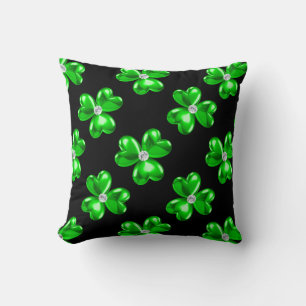 Cojín Decorativo Ropa verde de Shamrock irlandés