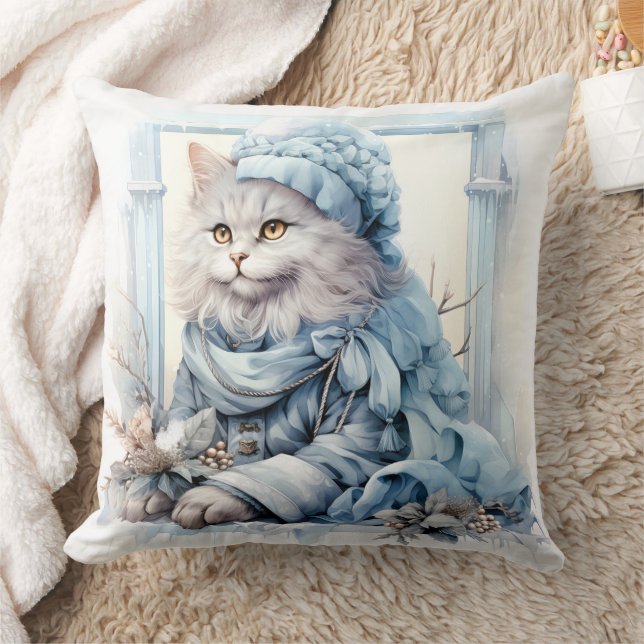 Cojín Decorativo Ropa victoriana azul grisácea (Manta)