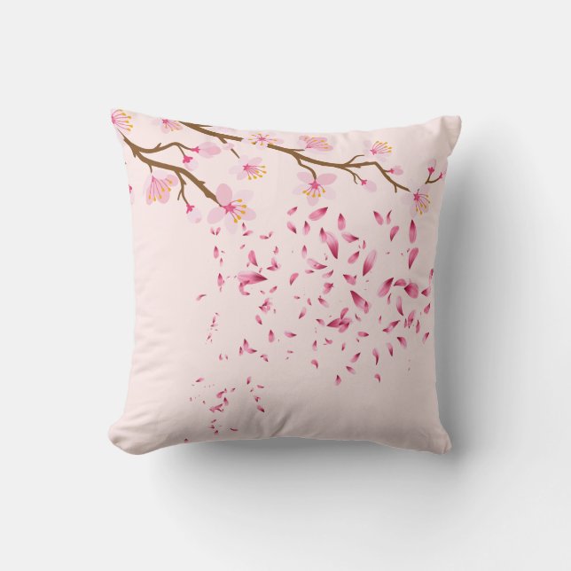 Cojín decorativo rosa (Anverso)