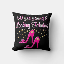 COJÍN DECORATIVO ROSA 50 AÑOS JÓVENES Y FABULOSOS